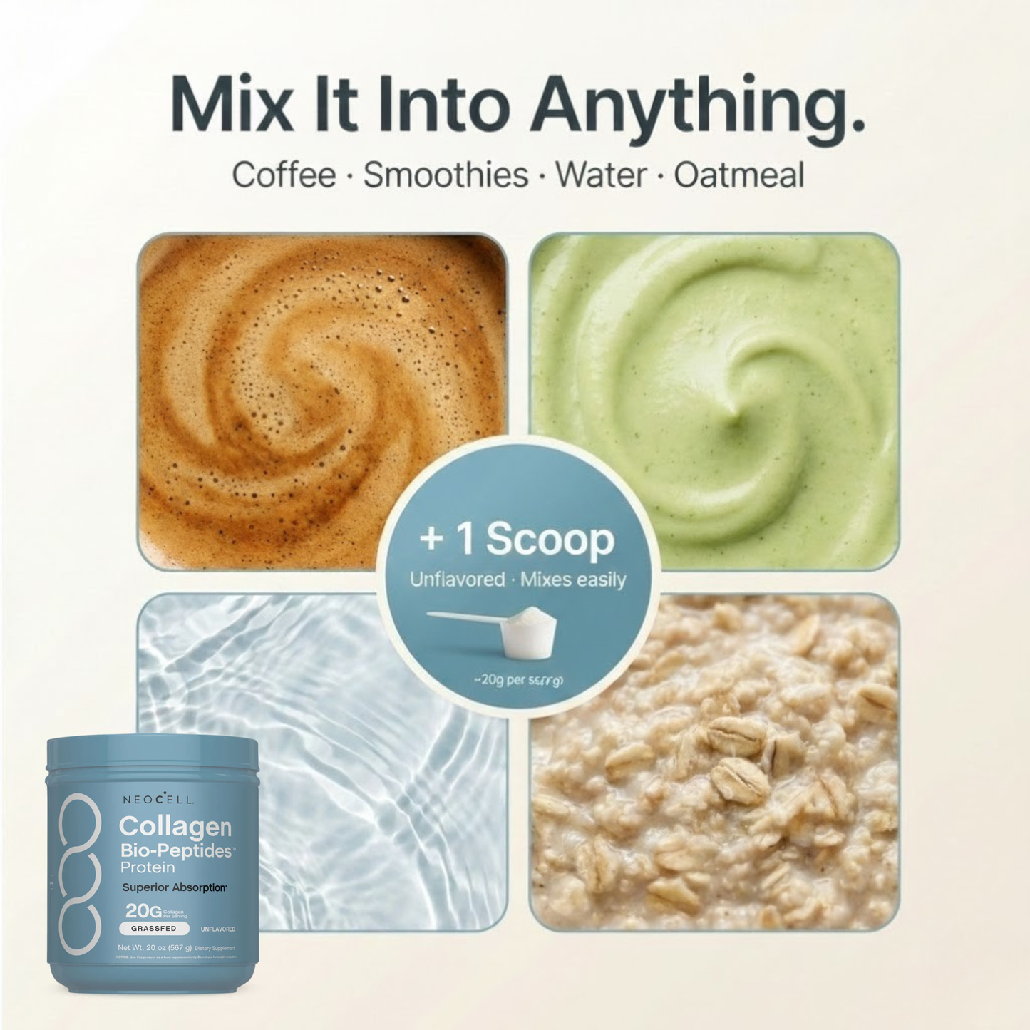 Flary™  Advanced Multi-Collagen Powder