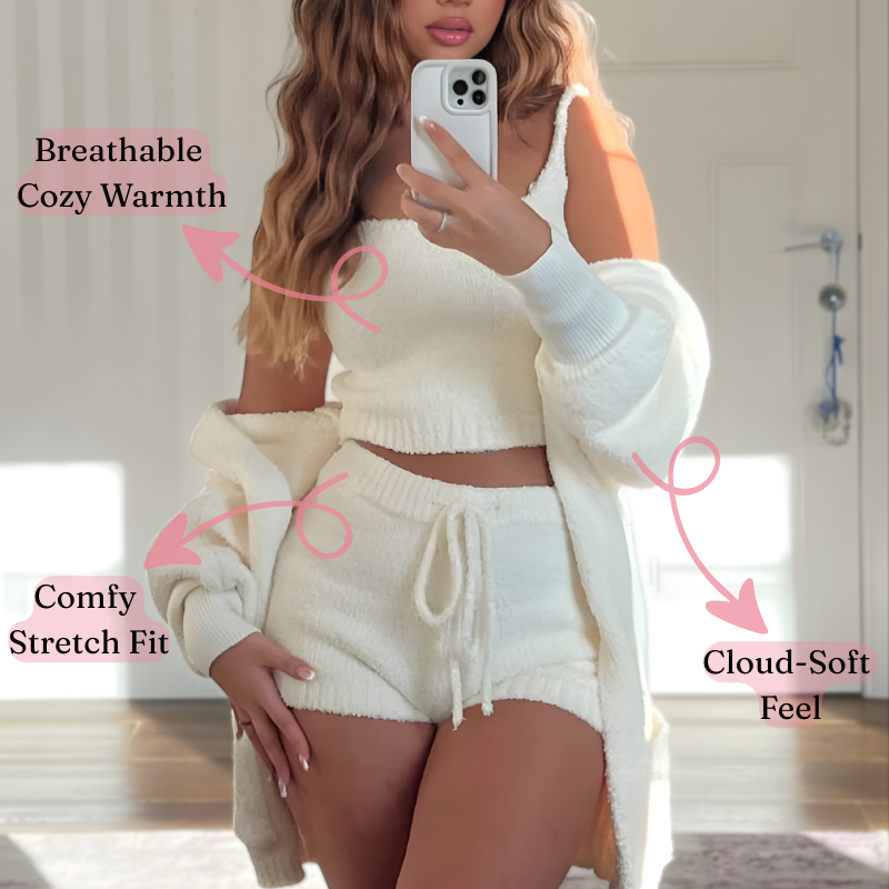 Flary™ Fluffy 3-Piece Pajama Set