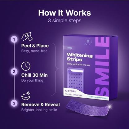 Flary™ Purple Teeth Whitening Strips