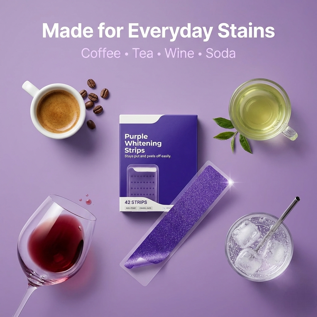 Flary™ Purple Teeth Whitening Strips